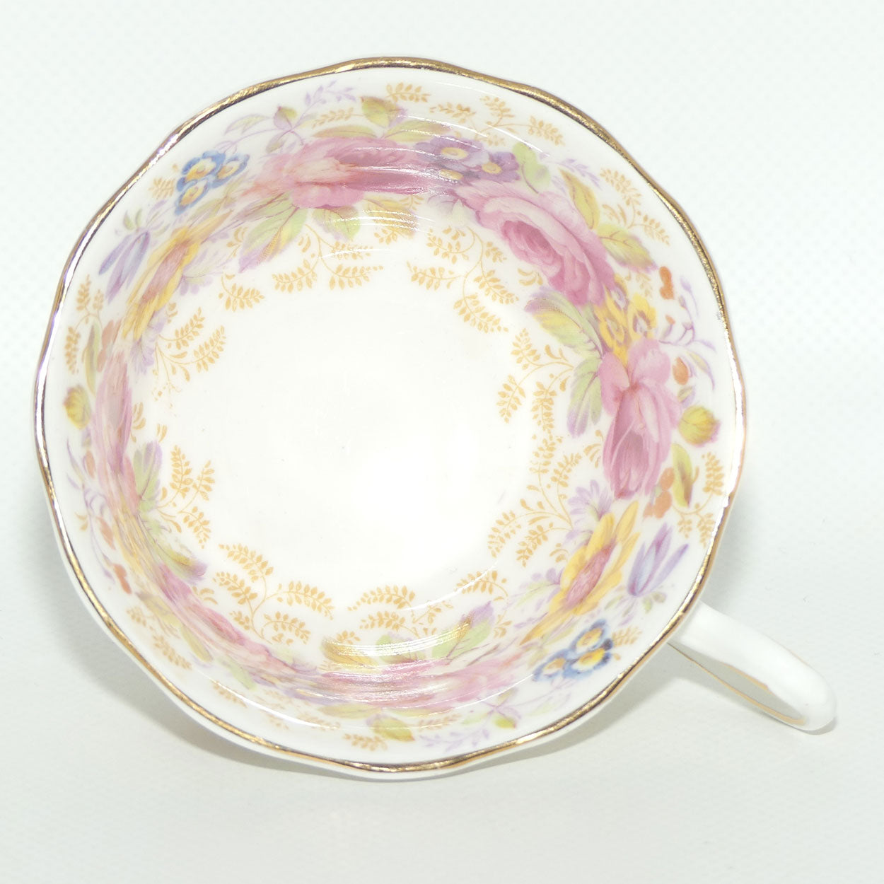 Royal Albert Bone China England Serena pattern trio | Avon cup shape