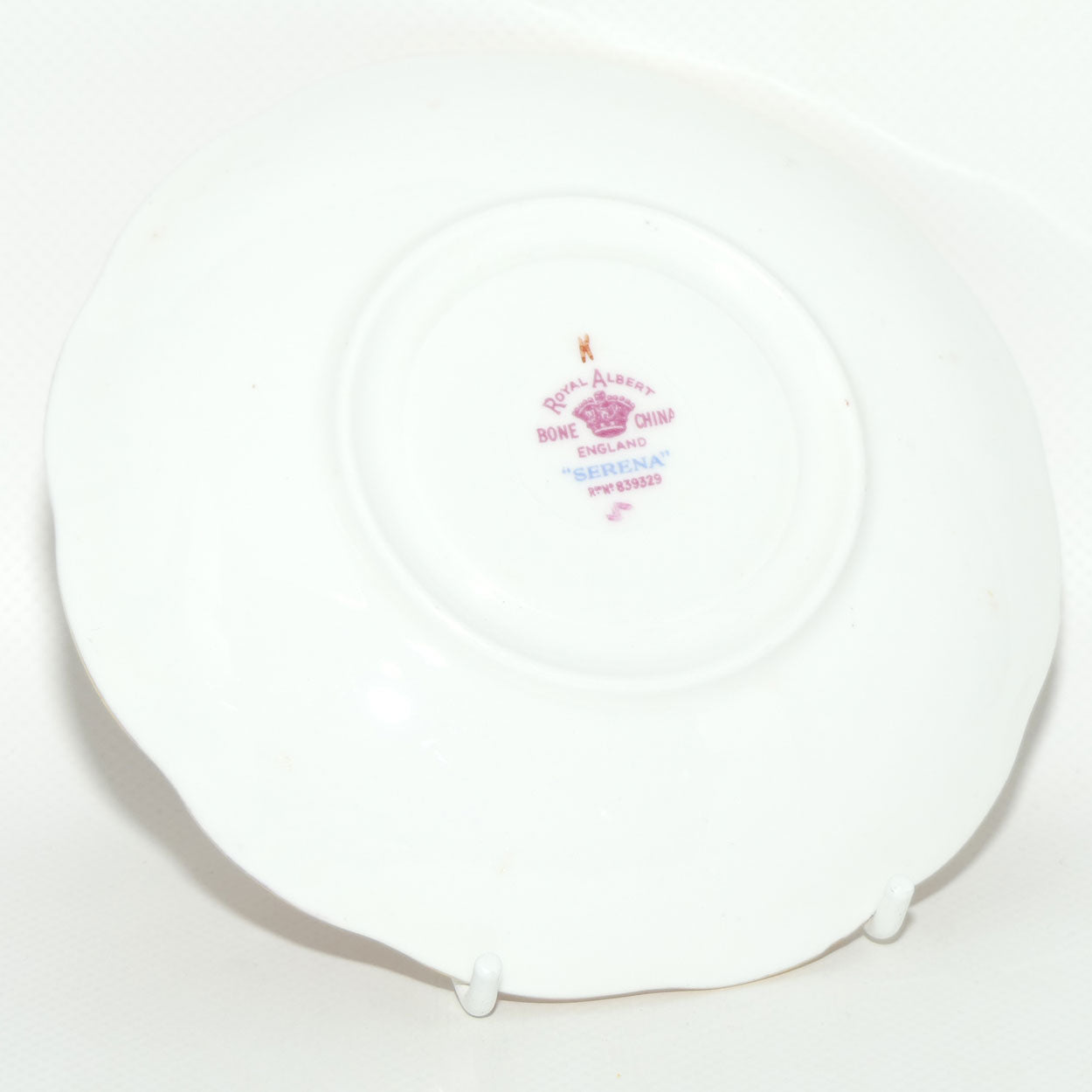 Royal Albert Bone China England Serena pattern trio | Avon cup shape