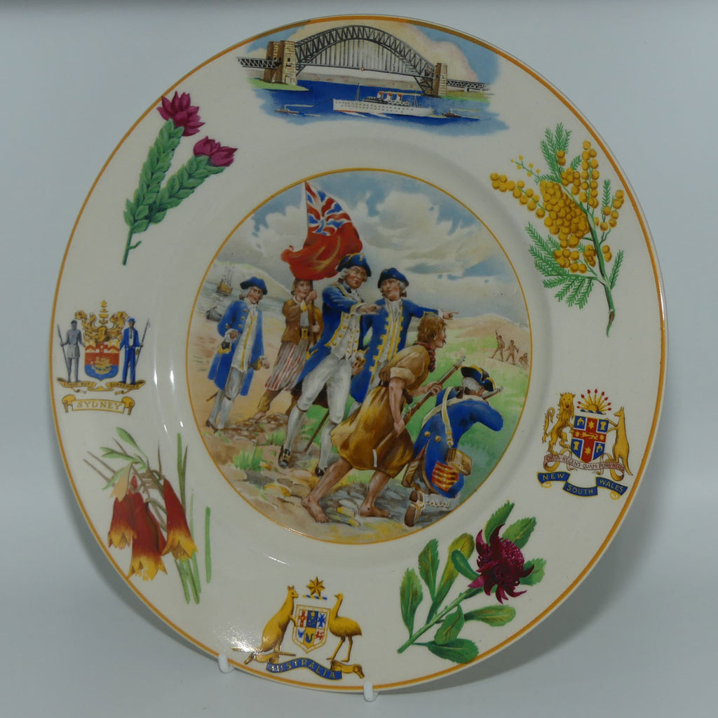 Royal Doulton Australian 1788 - 1938 Sesqui Centenary rack plate D6201 | Round 