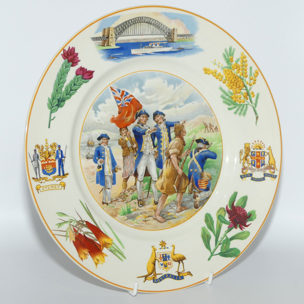 Royal Doulton Australian 1788 - 1938 Sesqui Centenary rack plate D6201 | Round | #4