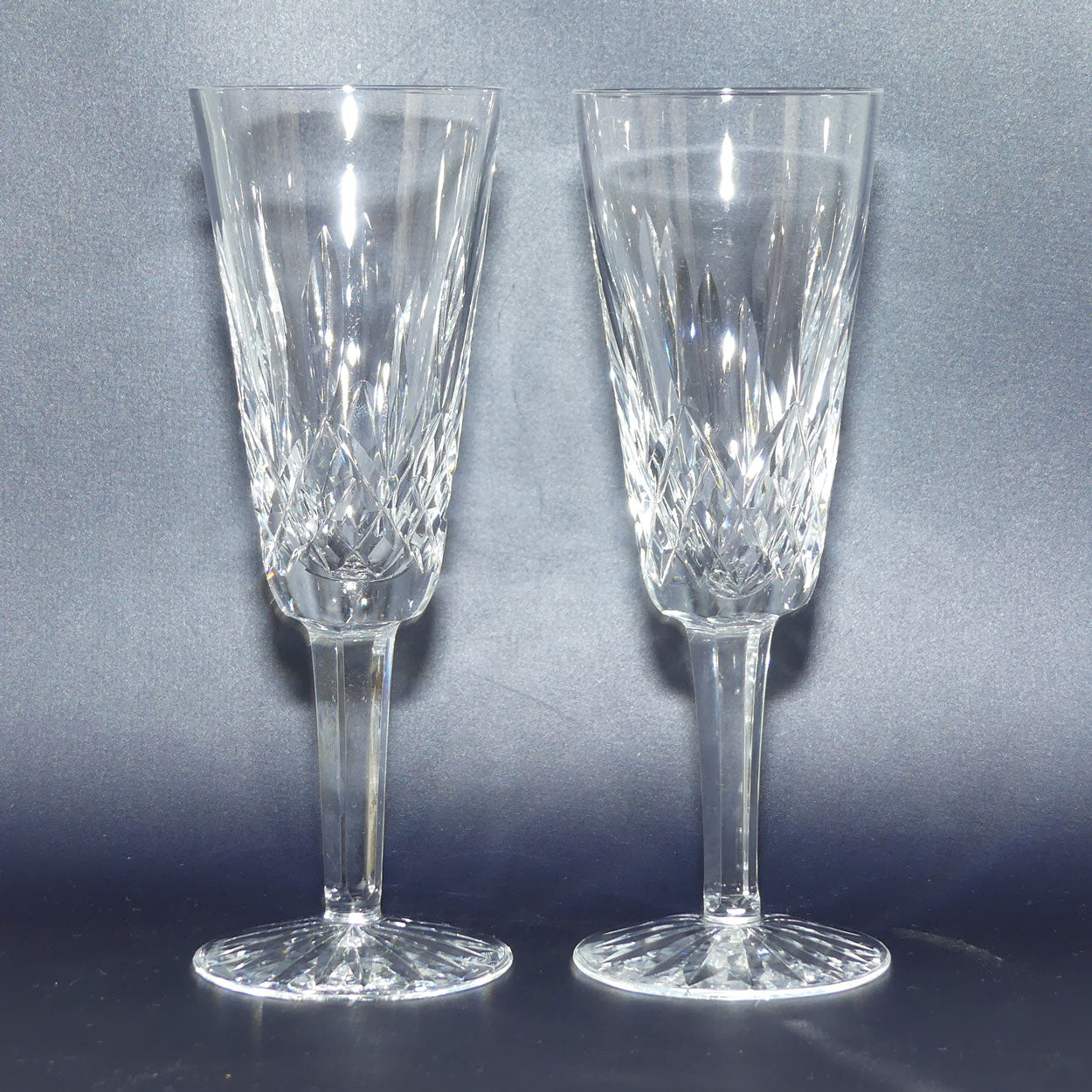 Waterford Crystal Ireland Lismore pattern set of 4 Champagne flutes | 110ml