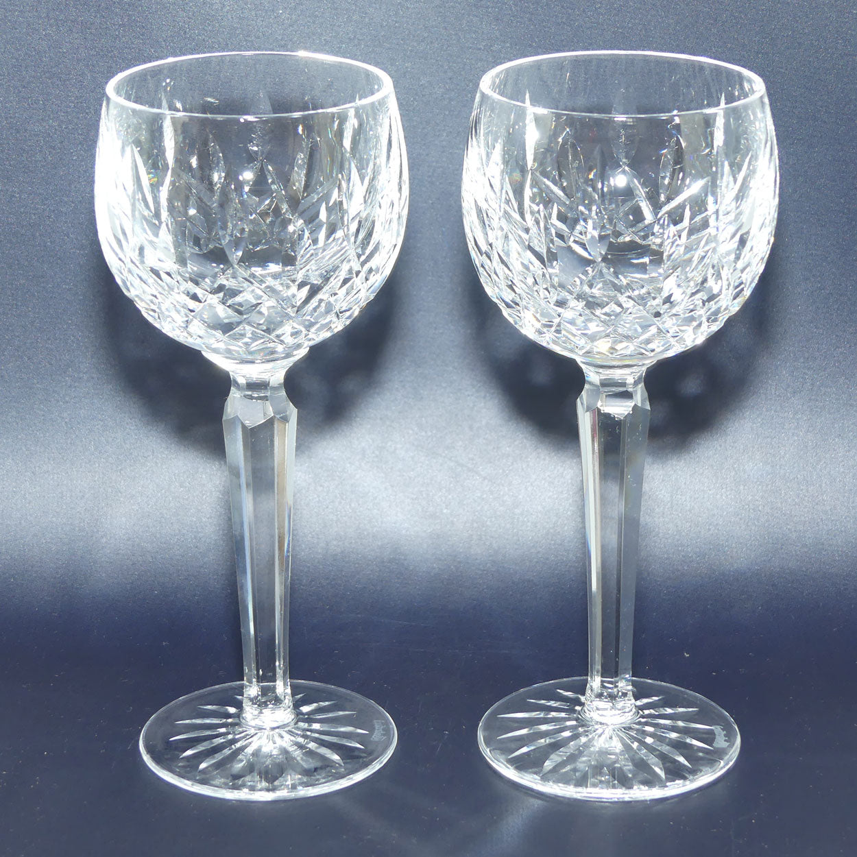 Waterford Crystal Ireland set of 4 Lismore Hock wine glasses | 125ml | Set #1