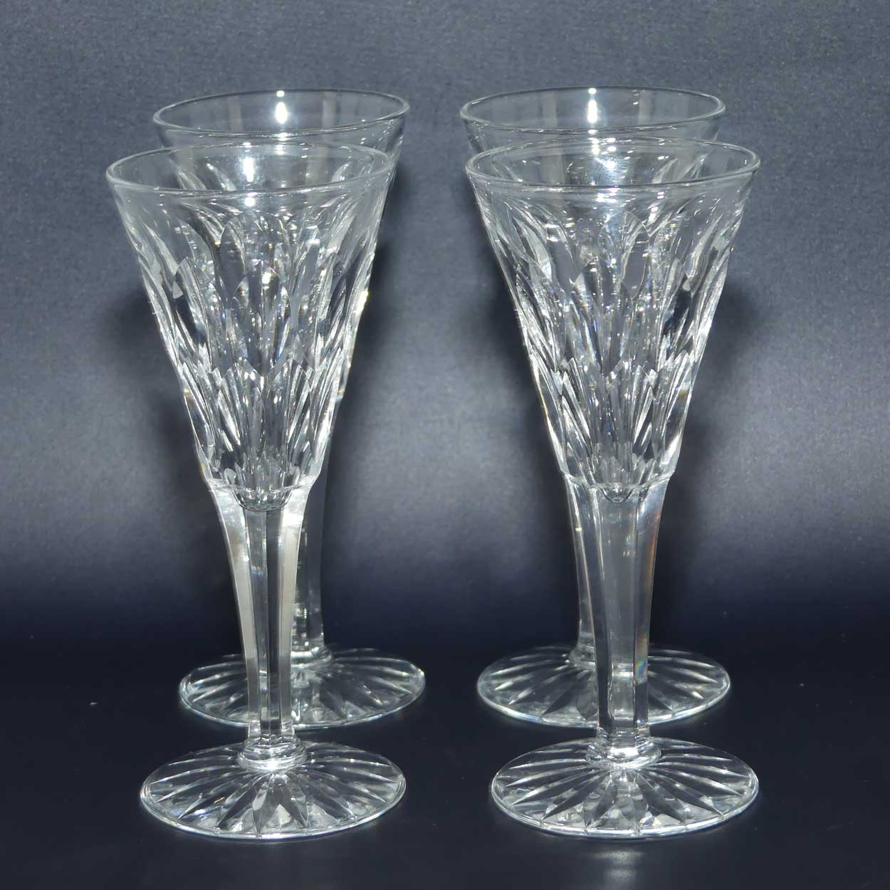 Set of 4 Crystal Liqueur Glasses | Webb Corbett WEC22 pattern