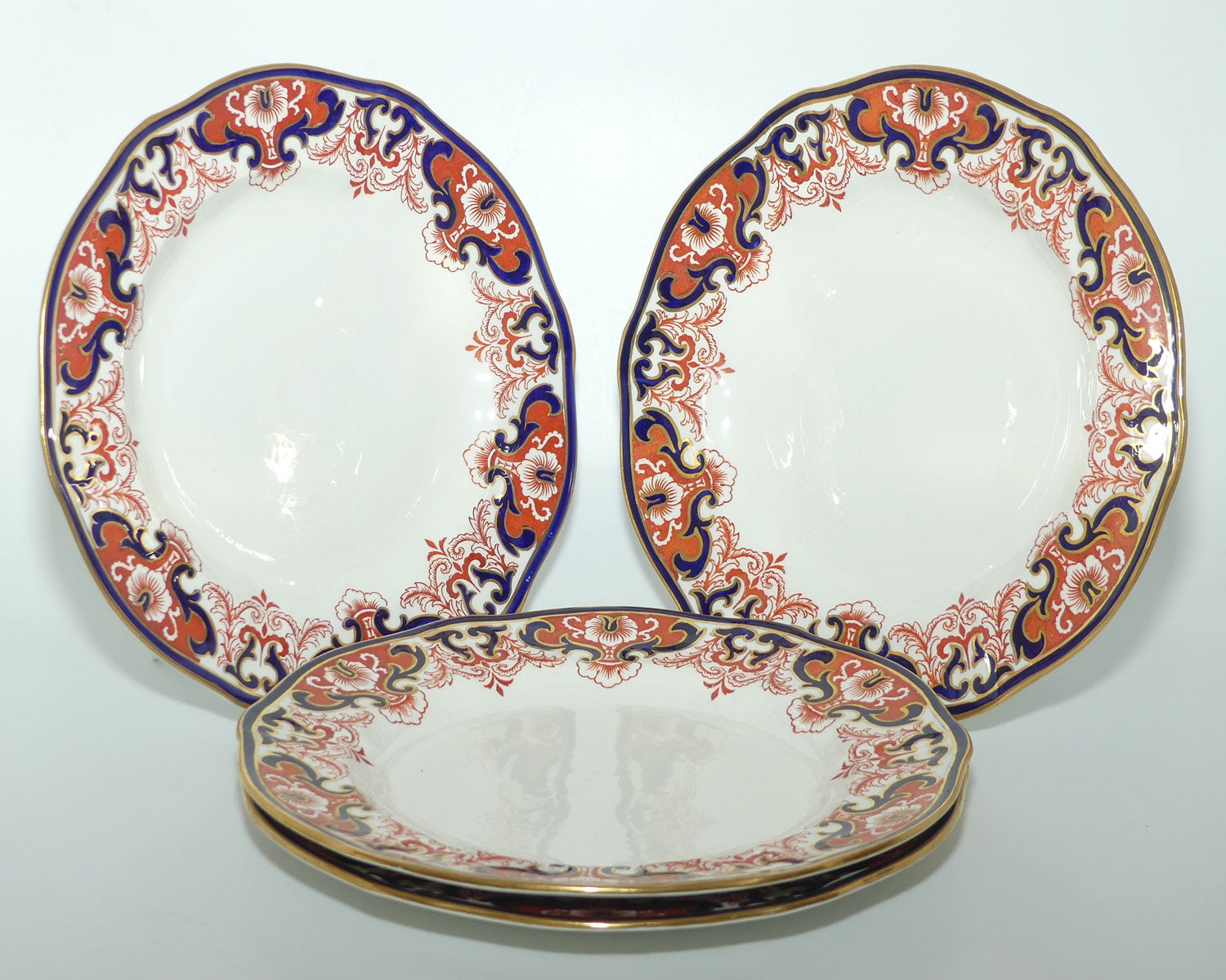 Royal Crown Derby Traditional Imari set of 4 plates | Set #1 | Perfect for Dresser display | Pattern 3973