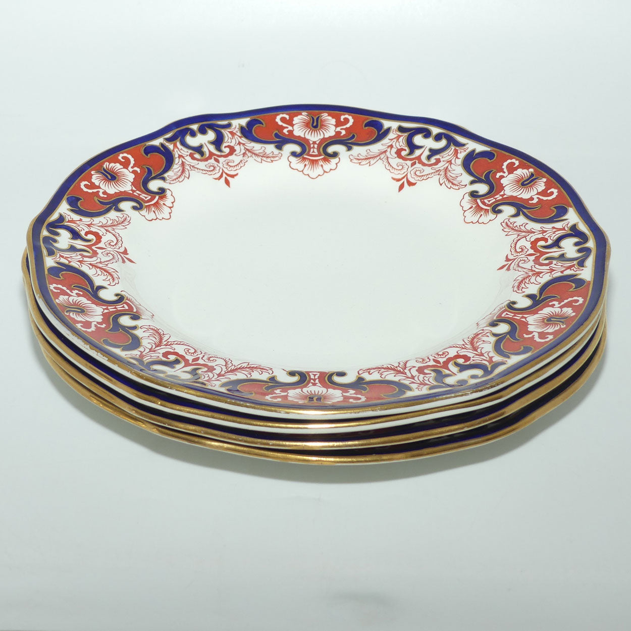 Royal Crown Derby Traditional Imari set of 4 plates | Set #2 | Perfect for Dresser display | Pattern 3973