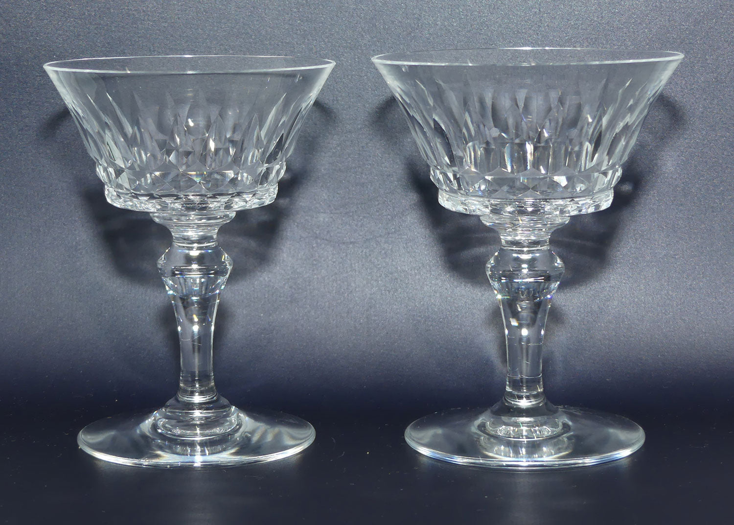 Baccarat France set of 4 Champagne Saucers | Piccadilly pattern