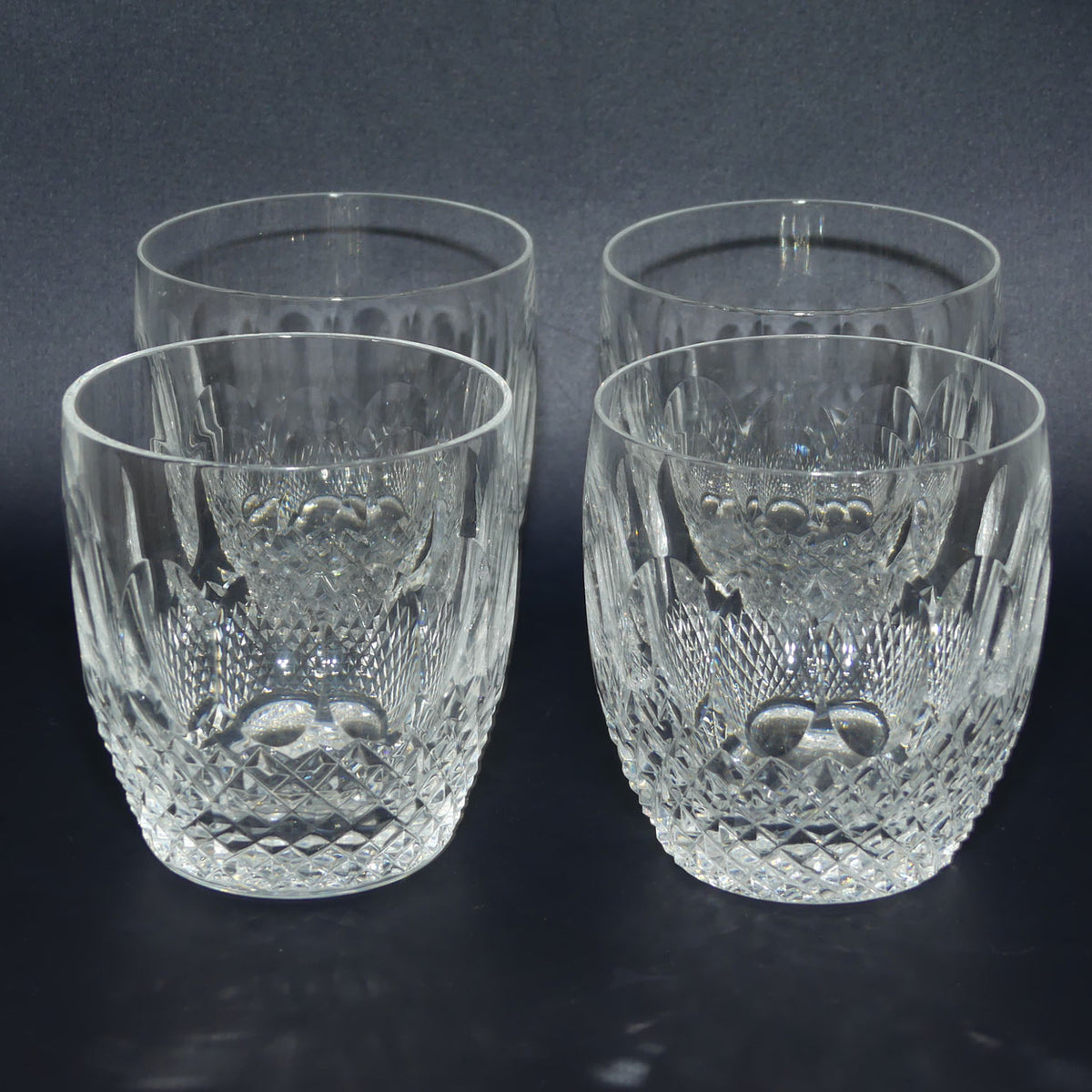 Waterford Crystal Colleen pattern set 4 Whiskey tumblers | 11.5cm | 175ml | Set #2