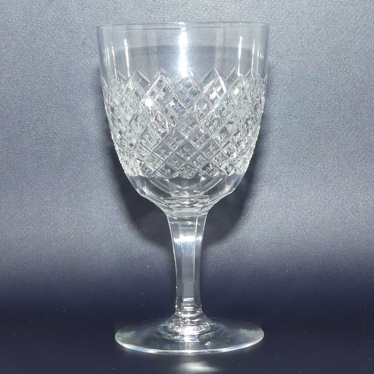 set of 5 Fine Antique Crystal wine glasses | hold 250ml
