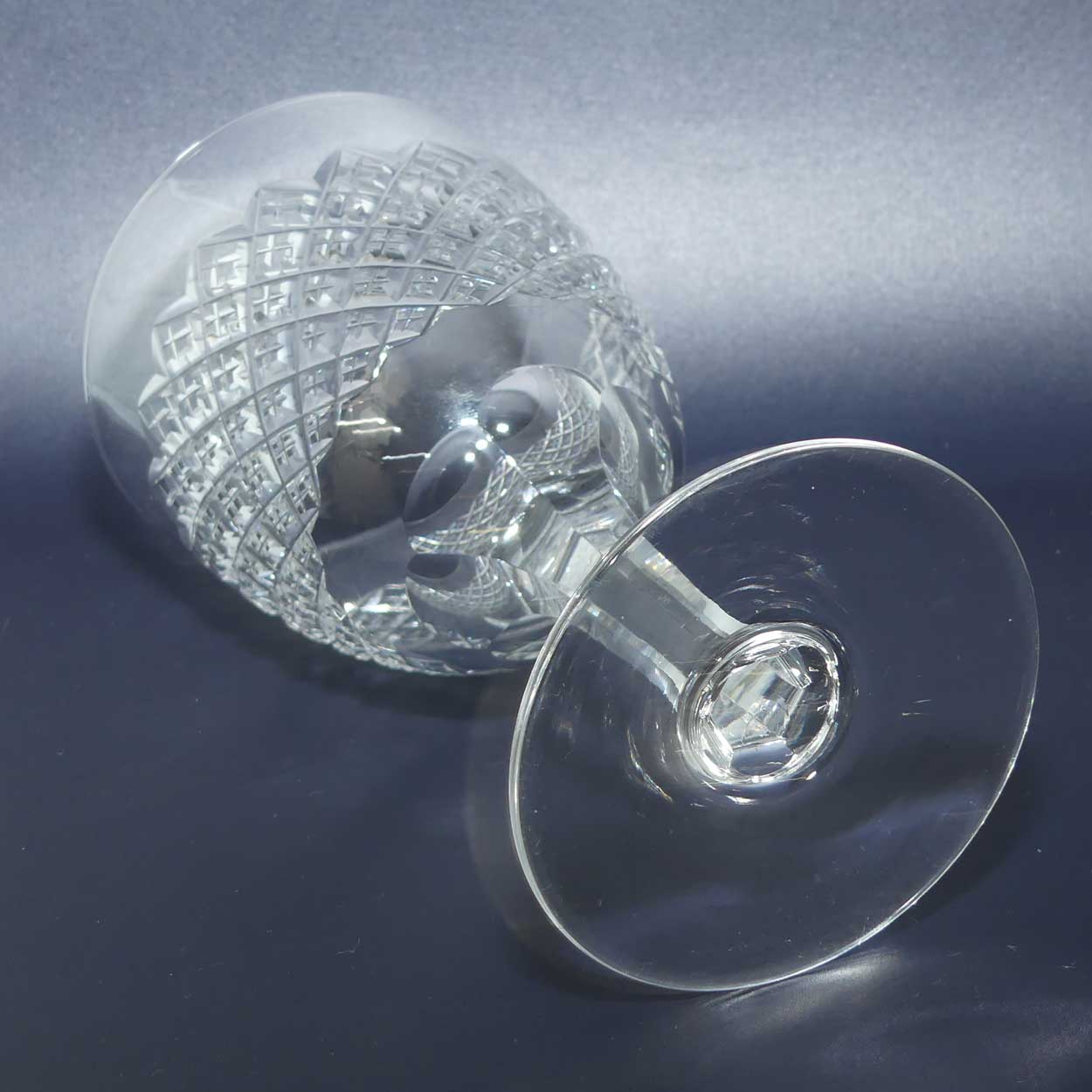 set of 5 Fine Antique Crystal wine glasses | hold 250ml