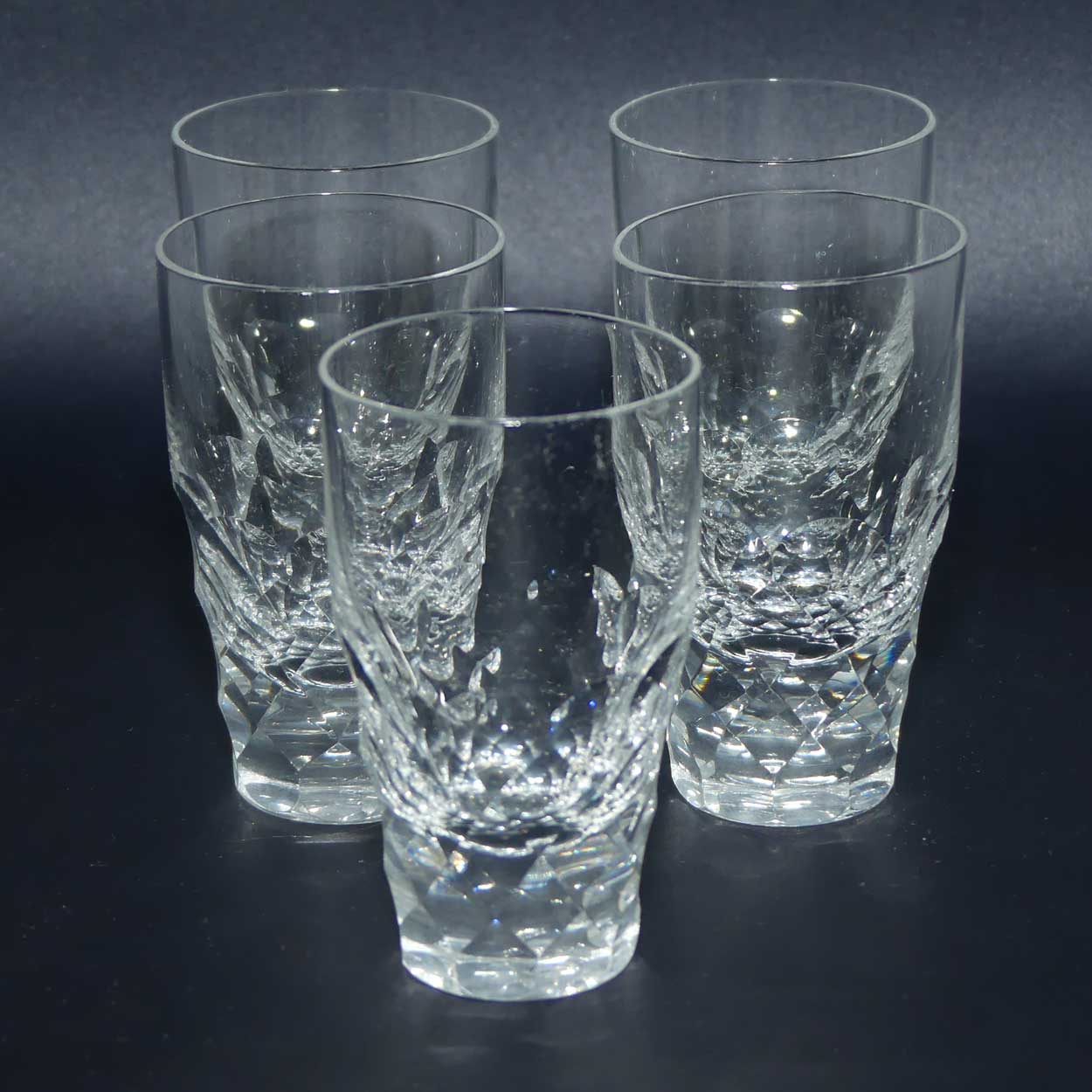 Set of 5 Compound Facet shot glasses | 35ml