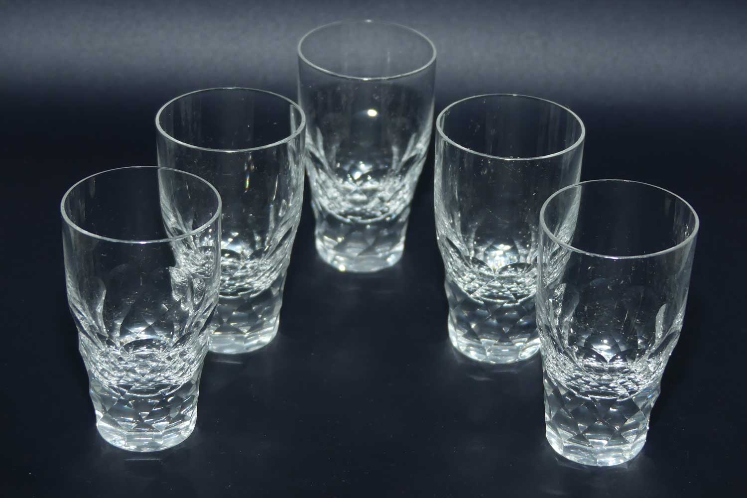 Set of 5 Compound Facet shot glasses | 35ml