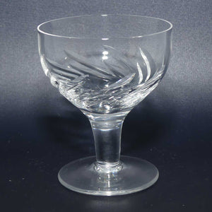 Stuart Crystal Swirl or Zephyr pattern | Set of 5 small Sherry Glasses