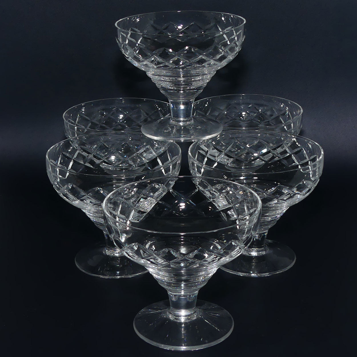 Stuart Crystal England | set of 6 Compotes