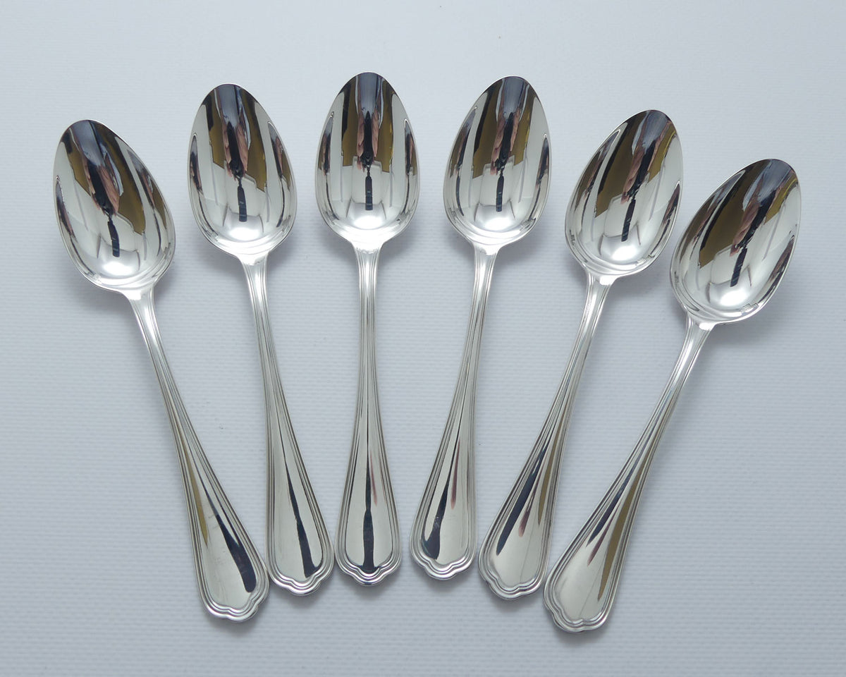 Christofle France Spatours design set of 6 Desert Spoons | 17cm long