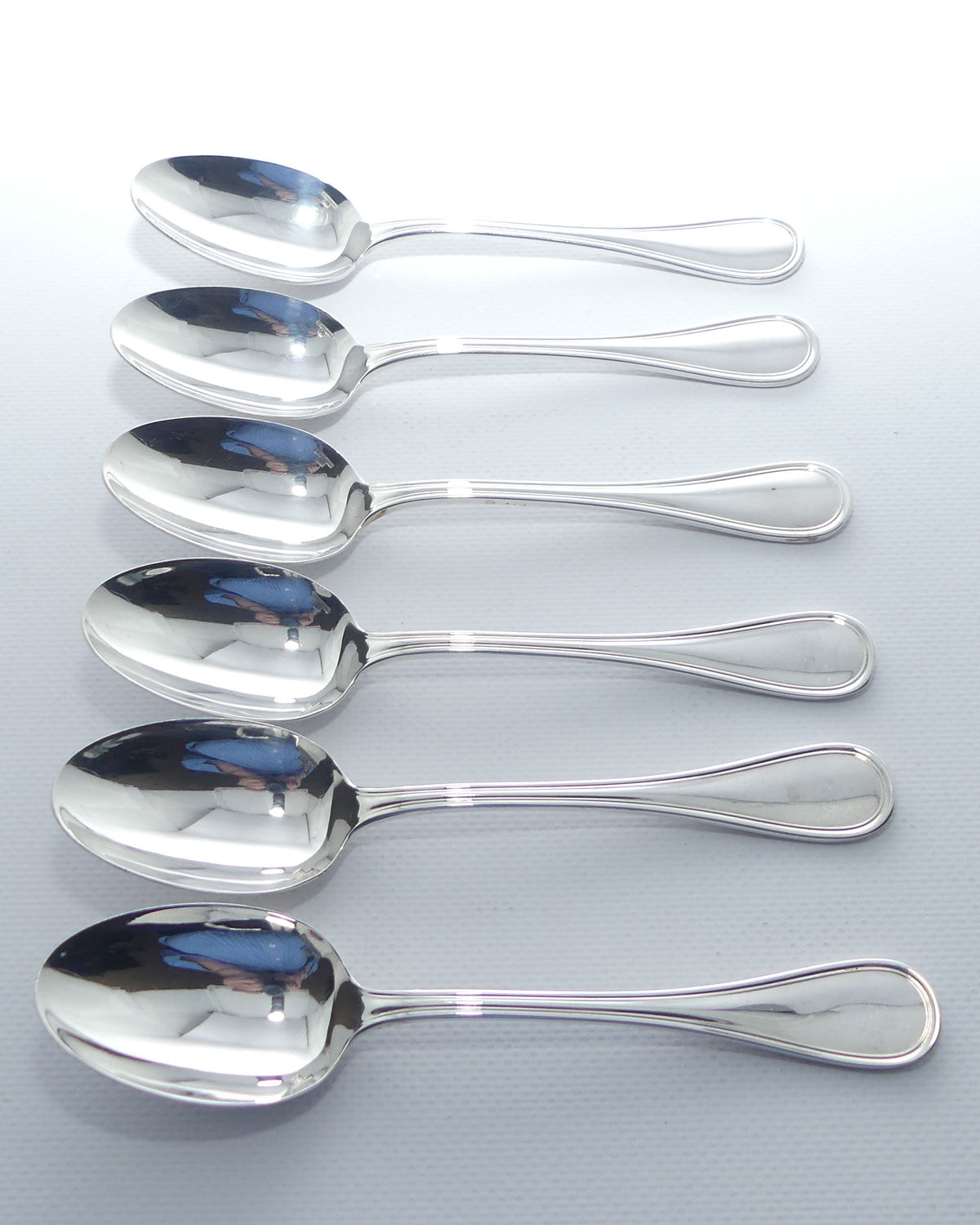 Christofle France | Albi design | Set of 6 Desert Spoons | 17cm long