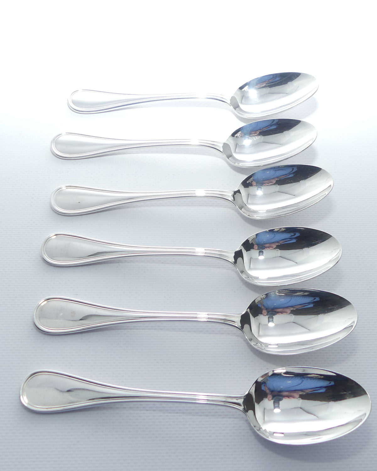 Christofle France | Albi design | Set of 6 Desert Spoons | 17cm long