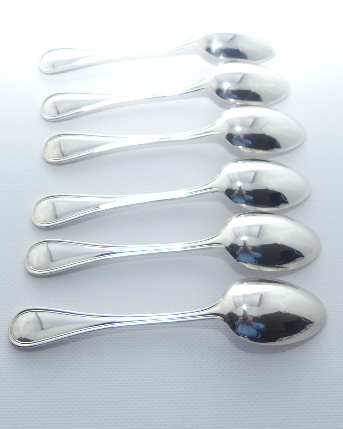Christofle France | Albi design | Set of 6 Desert Spoons | 17cm long