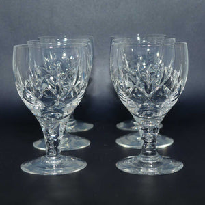 Stuart Crystal Carlingford pattern | Set of 6 Port or Sherry glasses