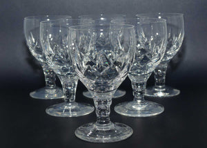 Stuart Crystal Carlingford pattern | Set of 6 Port or Sherry glasses