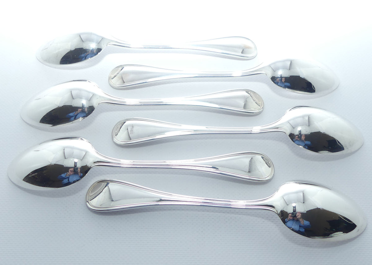 Christofle France | Albi design | Set of 6 Table Spoons | 21cm long