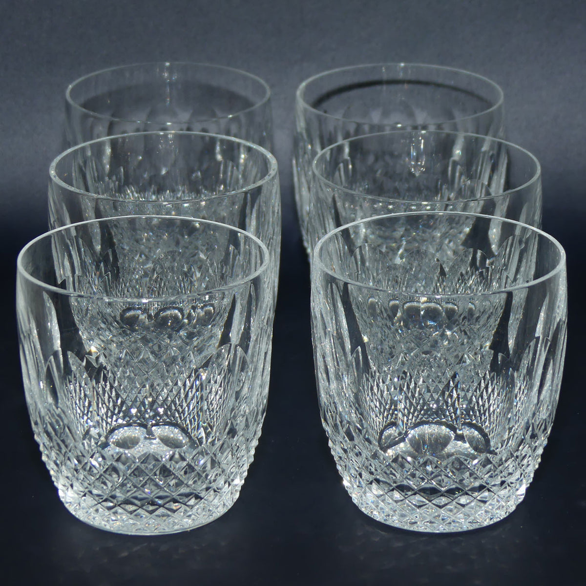 Waterford Crystal Colleen pattern set 6 Whiskey tumblers | 11.5cm | 175ml