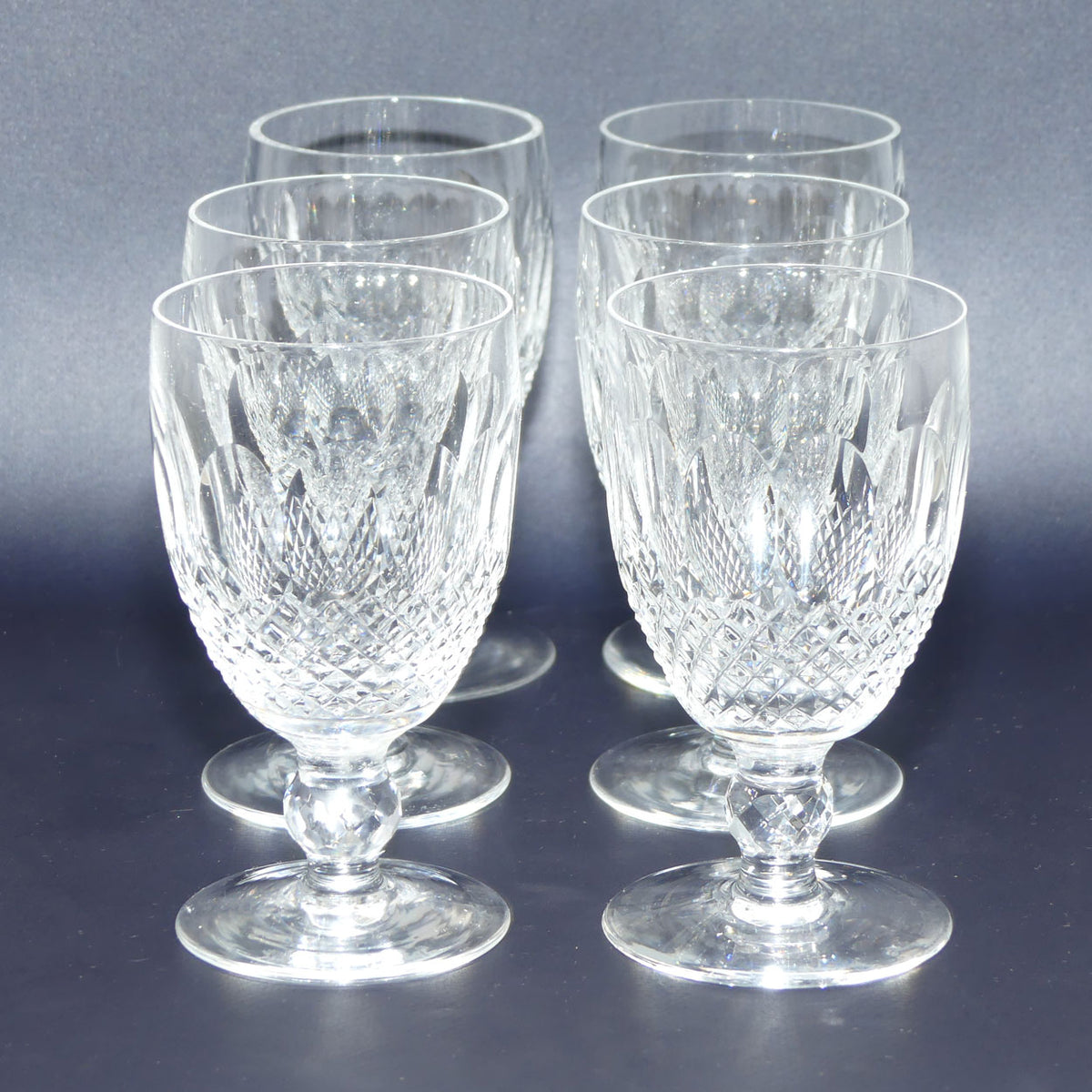 Waterford Crystal Colleen pattern set 6 Wine Glasses | #1 | 12cm | 110ml