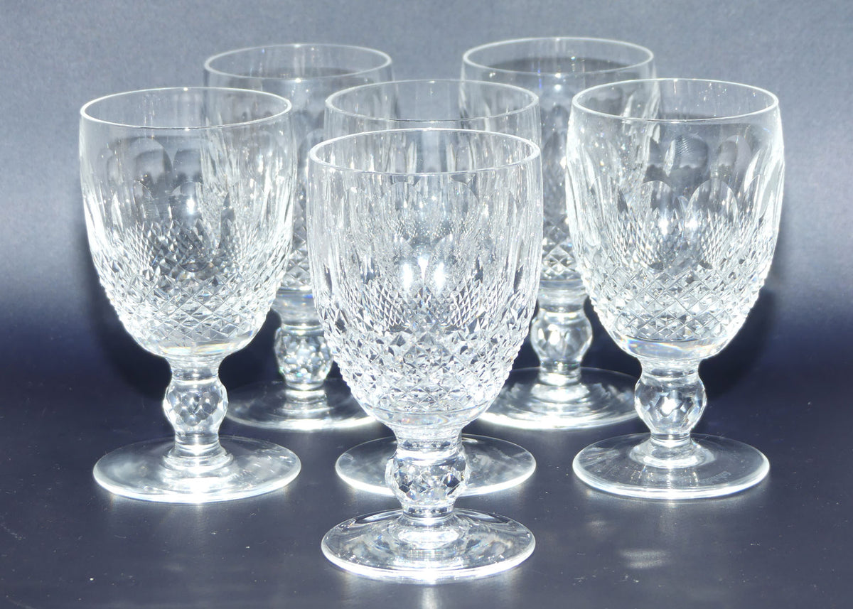 Waterford Crystal Colleen pattern set 6 Wine Glasses | #2 | 12cm | 110ml