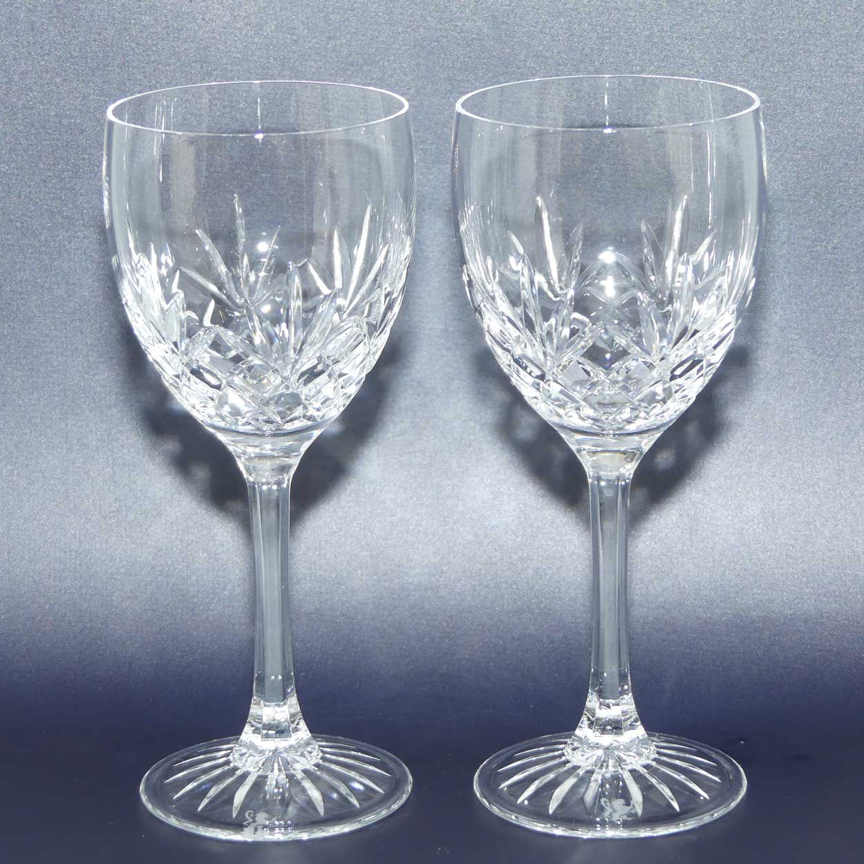Edinburgh Crystal | Set of 6 diamond cut wine glasses | 150ml