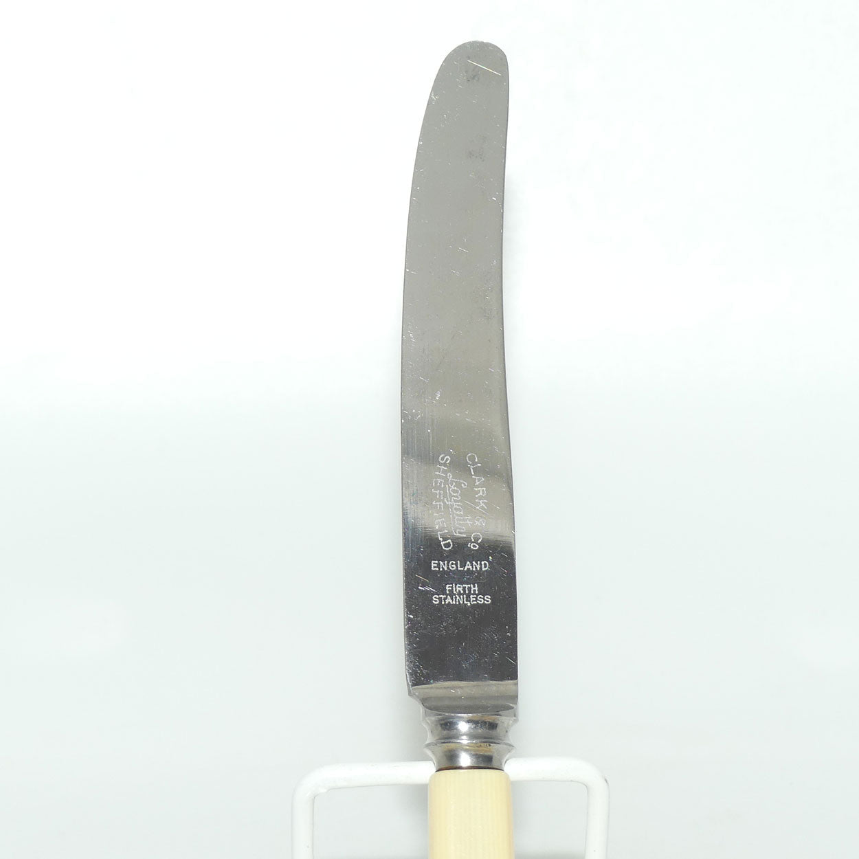 Set of 12 Clark & Co Loyalty Sheffield | Faux Bone Handle Knives | 6 Dinner Knives and 6 Salad Knives