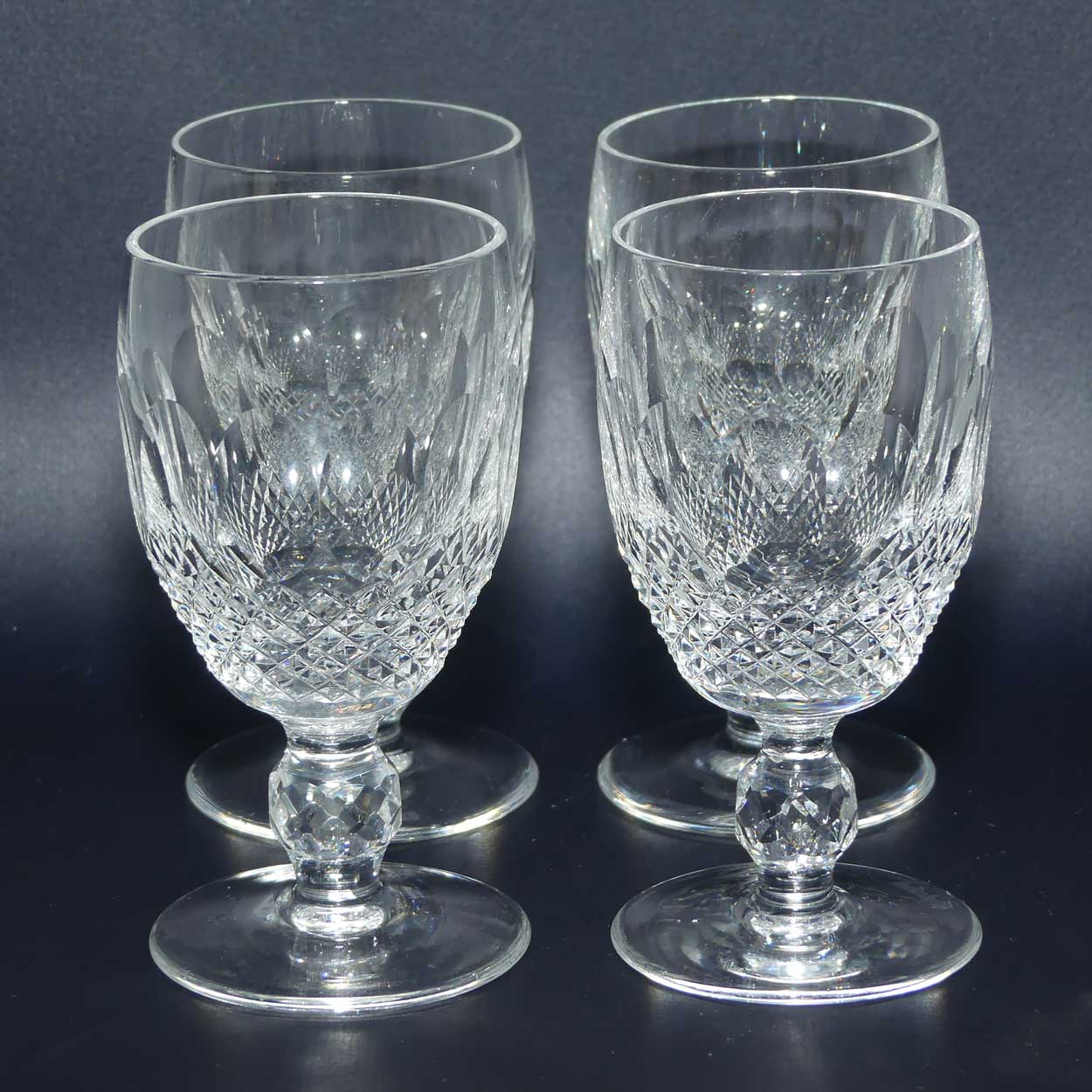 Waterford Crystal Colleen pattern set 4 port or liqueur glasses | 11.5cm | 50ml