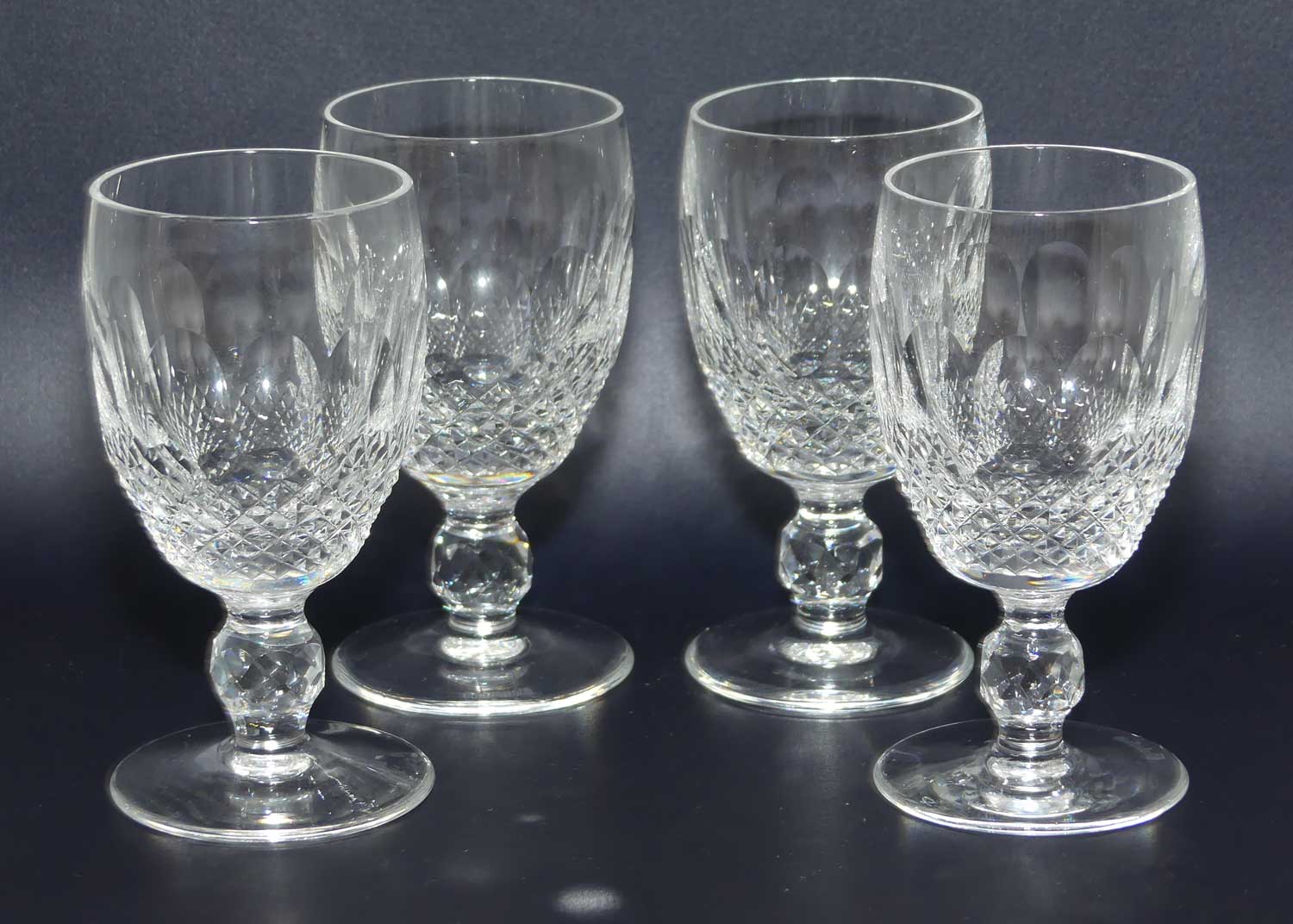 Waterford Crystal Colleen pattern set 4 port or liqueur glasses | 11.5cm | 50ml