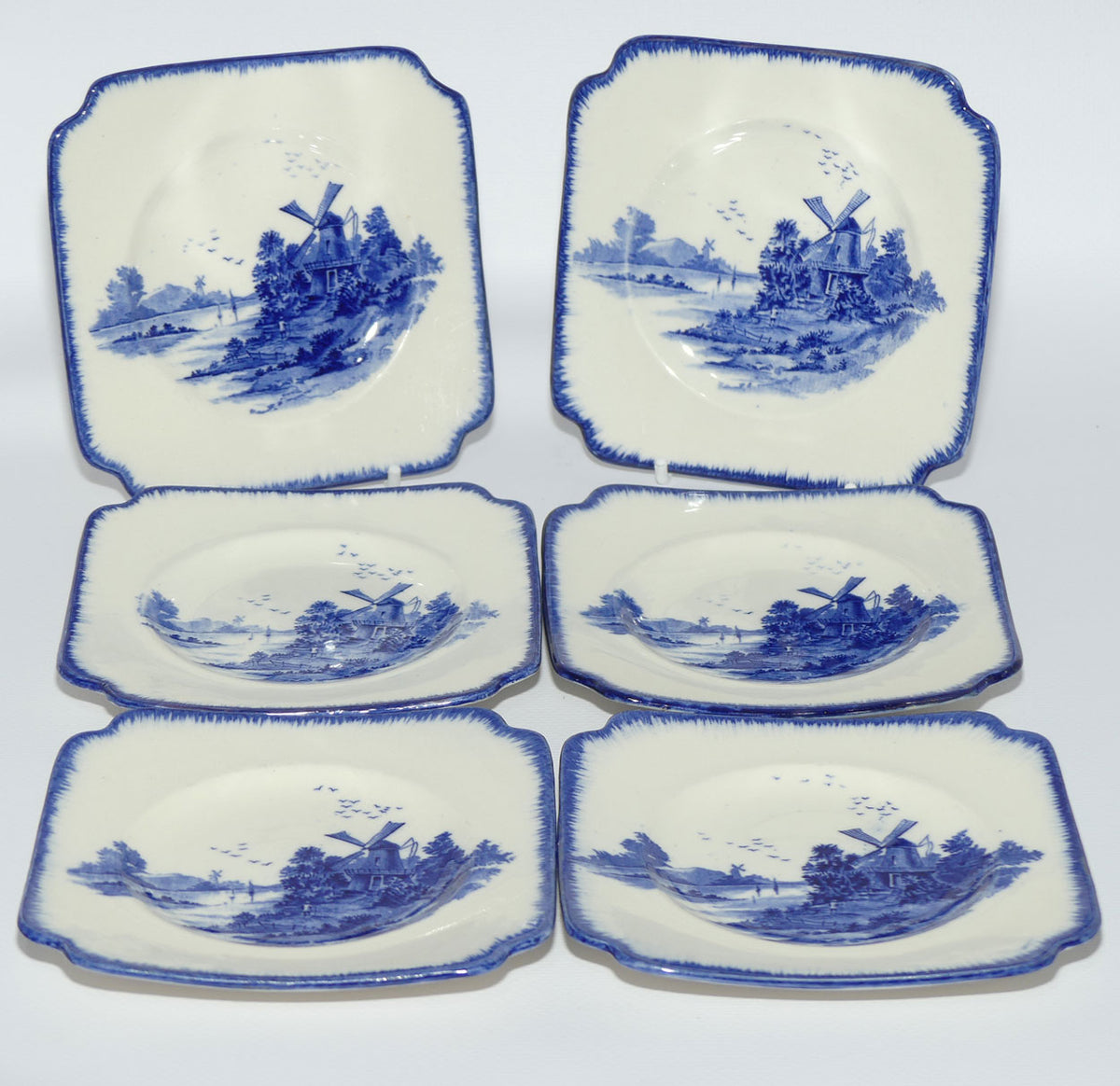 Royal Doulton Norfolk set of 6 sandwich plates | Square