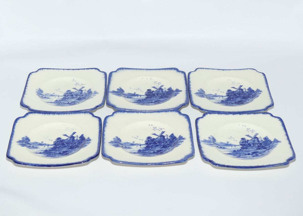 Royal Doulton Norfolk set of 6 sandwich plates | Square