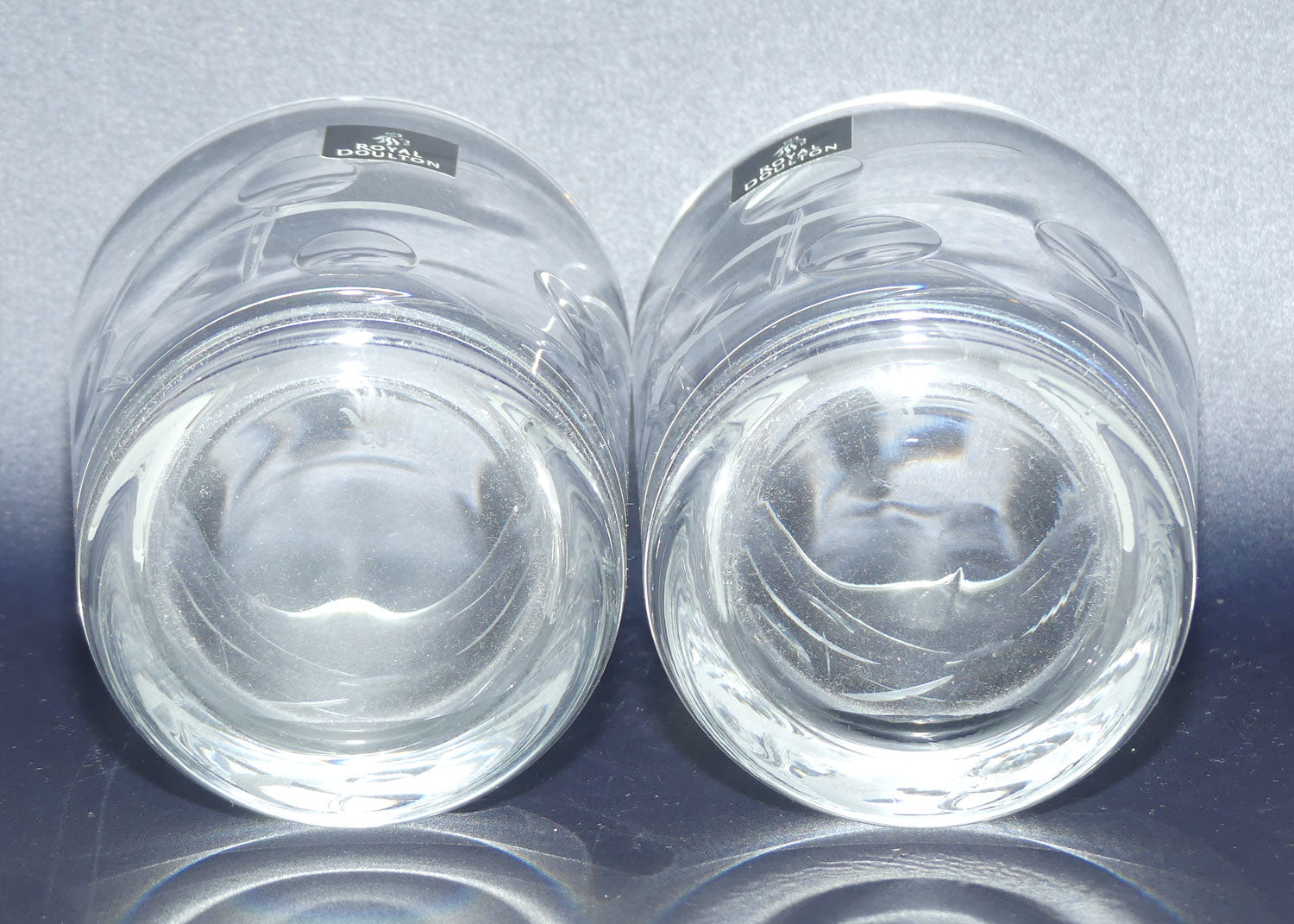 Royal Doulton Crystal Lunar pattern | pair of Whisky tumblers | 225ml