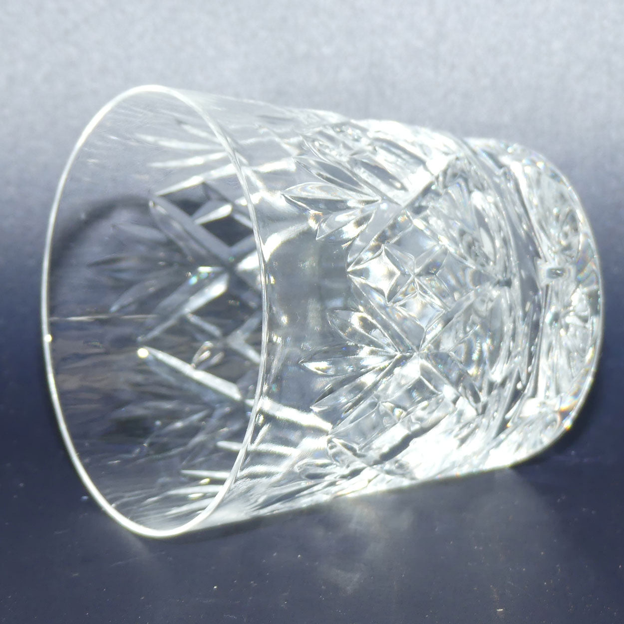 Royal Doulton Crystal Georgian pattern | set of 5 smaller Whisky tumblers | 100ml