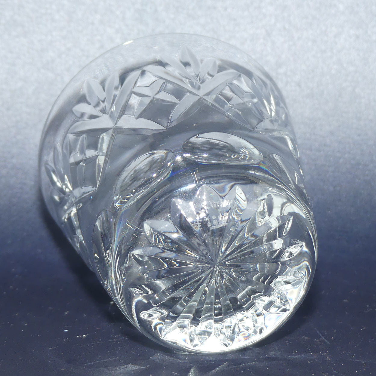 Royal Doulton Crystal Georgian pattern | set of 5 smaller Whisky tumblers | 100ml