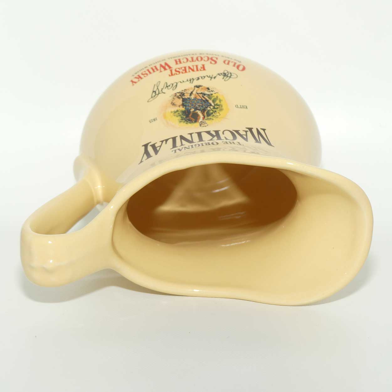 Seton Pottery water whisky jug | The Original Mackinlay Finest Old Scotch Whisky