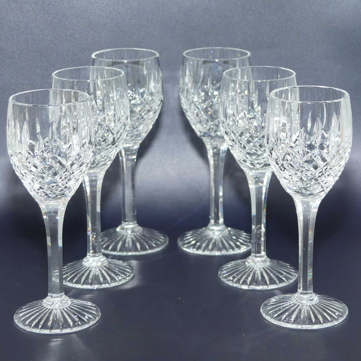 Stuart Crystal Shaftesbury pattern | set of 6 Sherry Glasses | 60ml