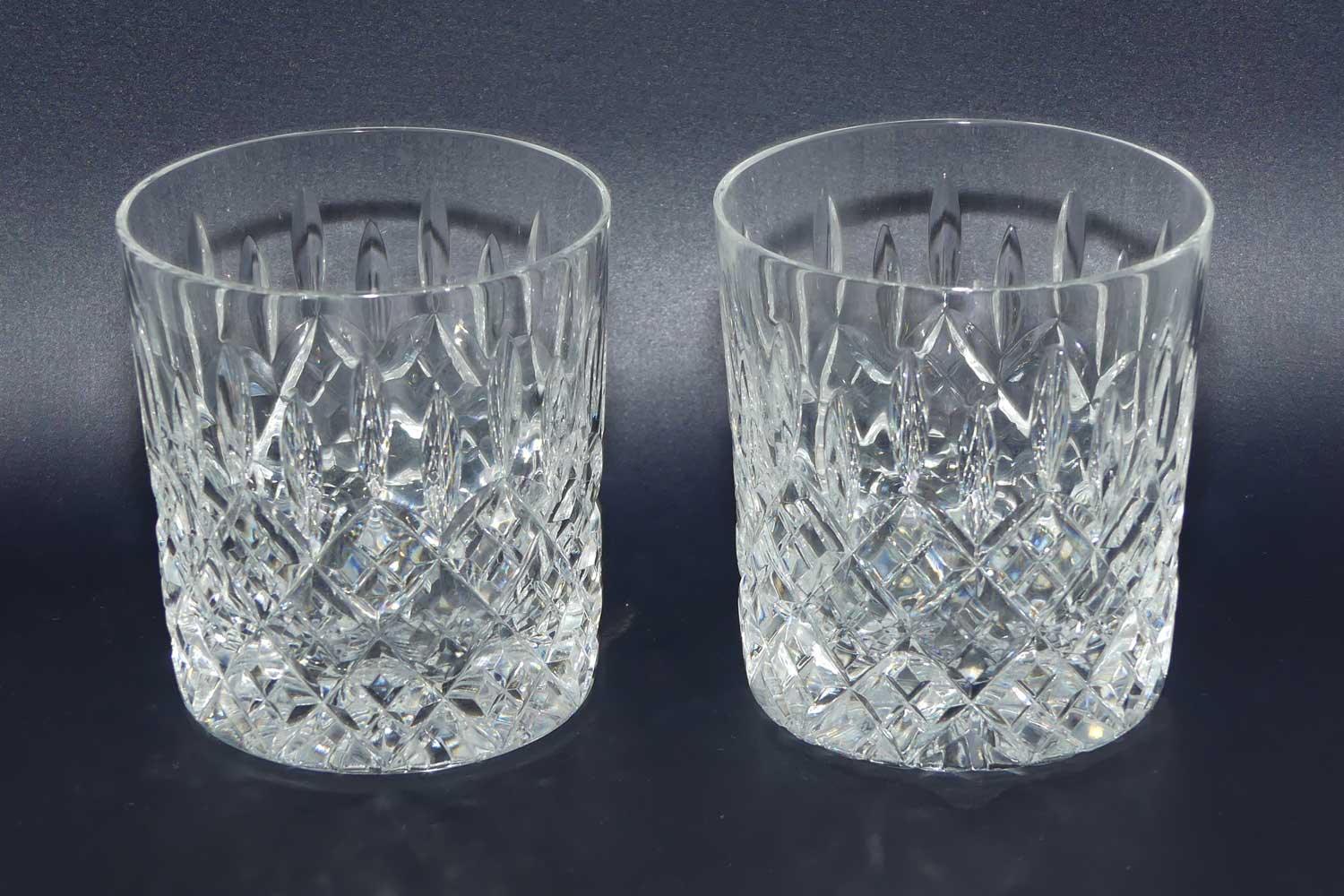 Stuart Crystal Shaftesbury pattern | pair of Whisky tumblers | 225ml