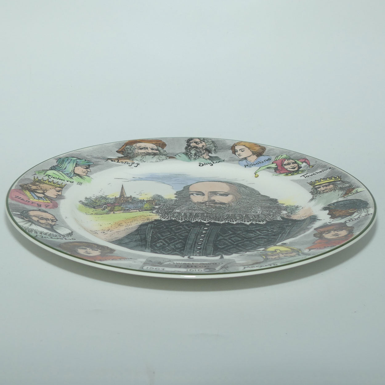 Royal Doulton Shakespeare's Portrait rack plate D6303