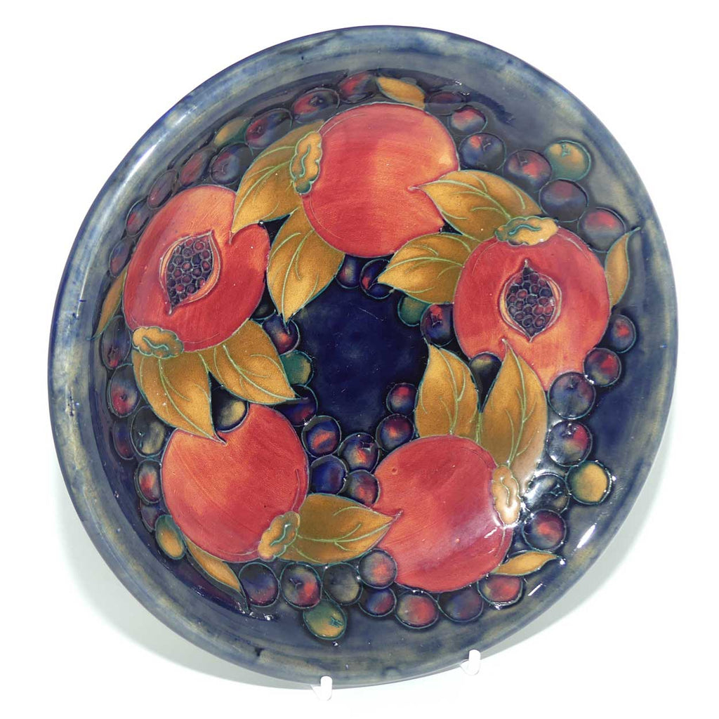 William Moorcroft Pomegranate shallow bowl | #4 | Two Open Pomegranates