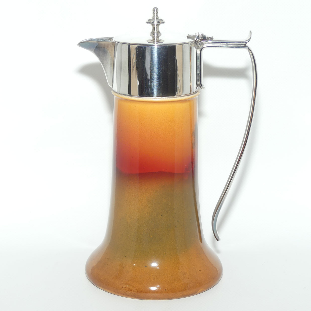 Royal Doulton hand painted Sheep claret jug with EPNS mounts