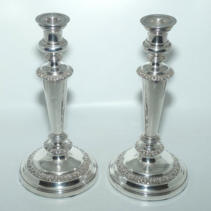 Pair of Old Sheffield Plate table candlesticks