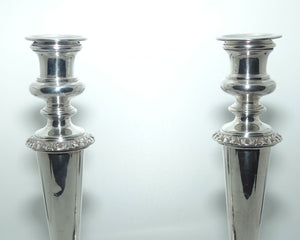 Pair of Old Sheffield Plate table candlesticks