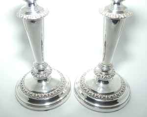 Pair of Old Sheffield Plate table candlesticks