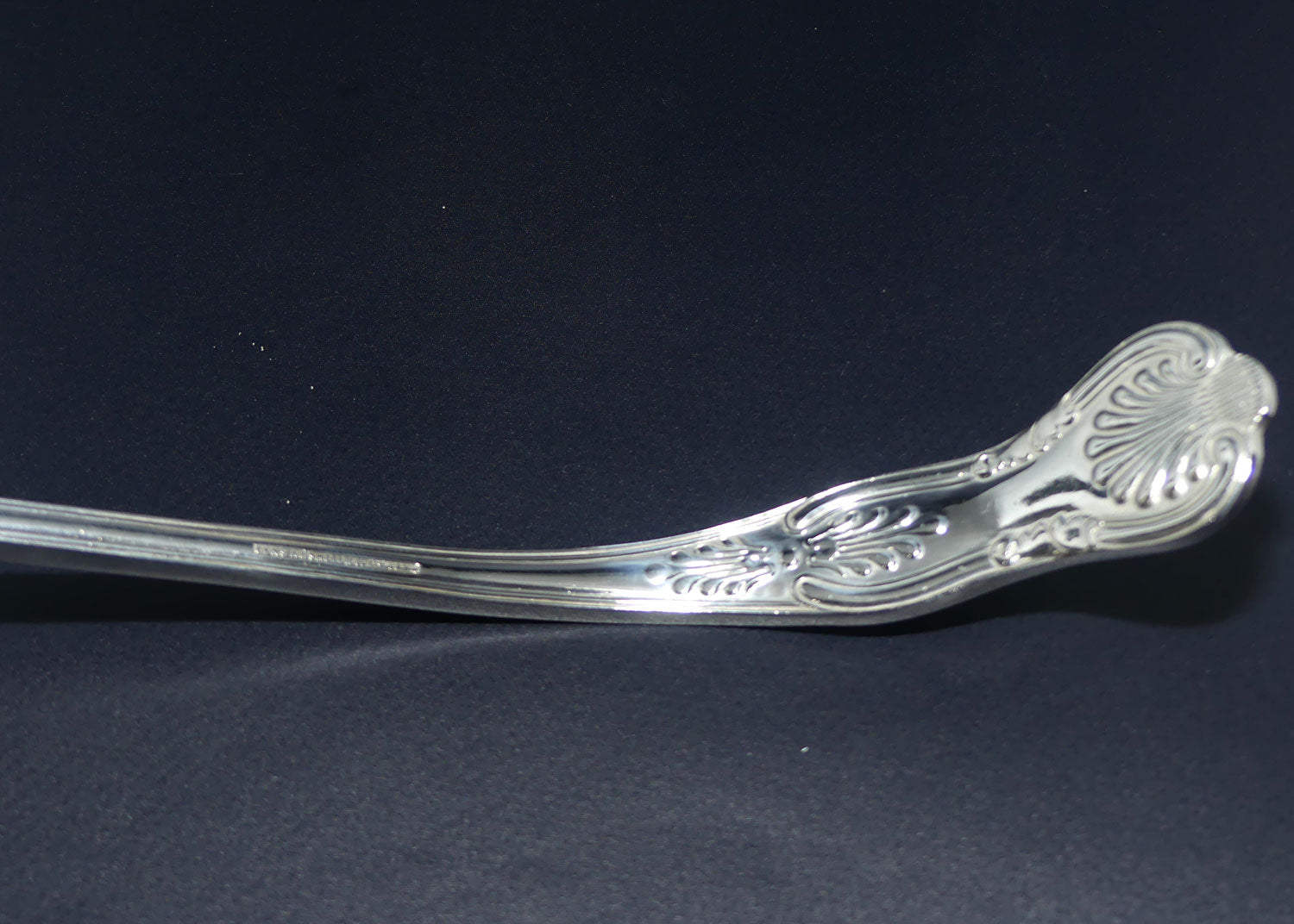 Sheffield England EPNS A1 Kings Pattern soup ladle | large | 30cm long