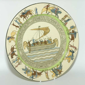 Royal Doulton Bayeux Tapestry plate D2873 | Ship at Sea