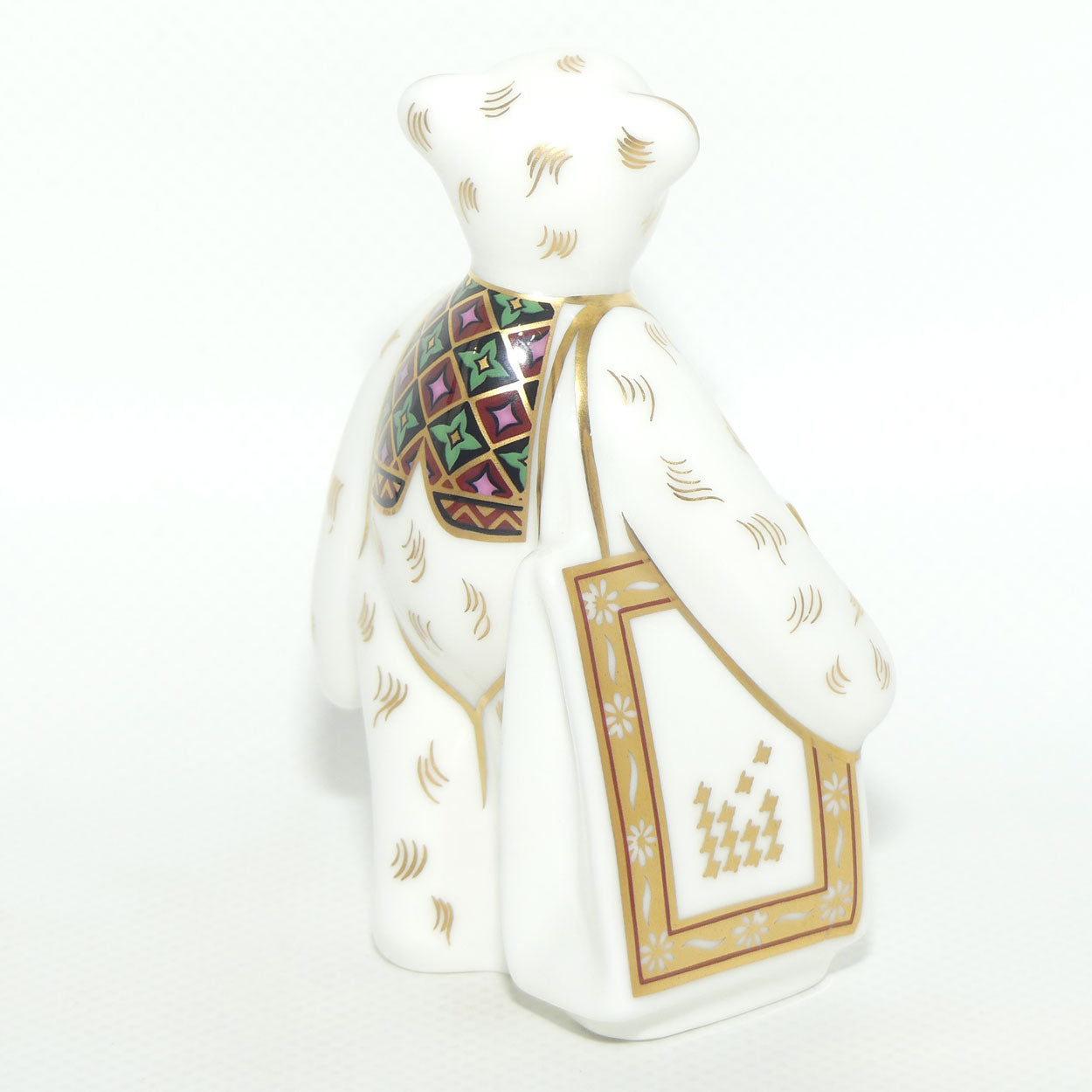 Royal Crown Derby paperweight | David Jones Shopper Bear | Ltd Ed | boxed