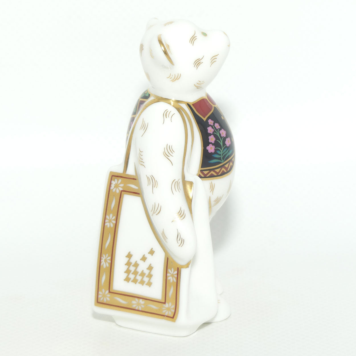 Royal Crown Derby paperweight | David Jones Shopper Bear | Ltd Ed | boxed