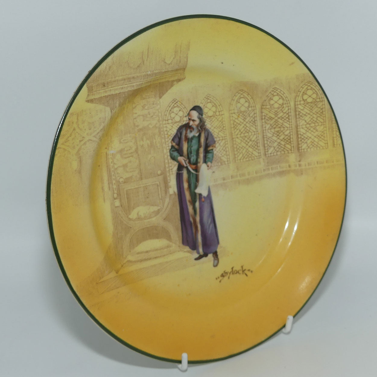 Royal Doulton Shakespearean Shylock plate D3746 | 21.5cm